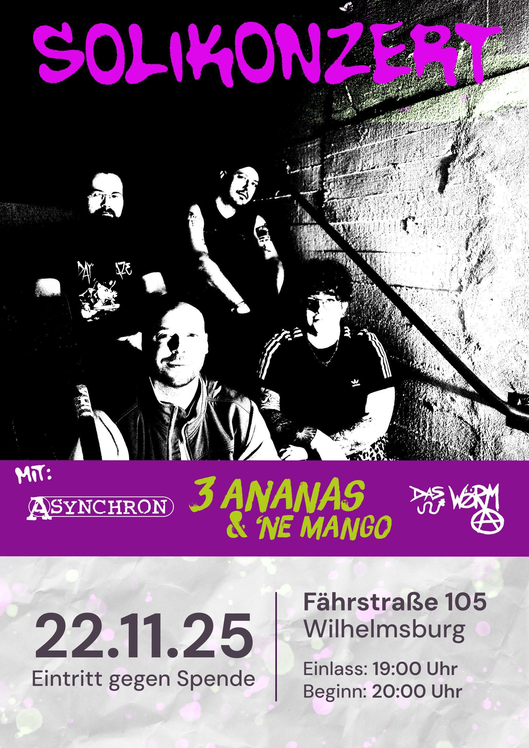 Poster Design für eine Hamburger Punk band